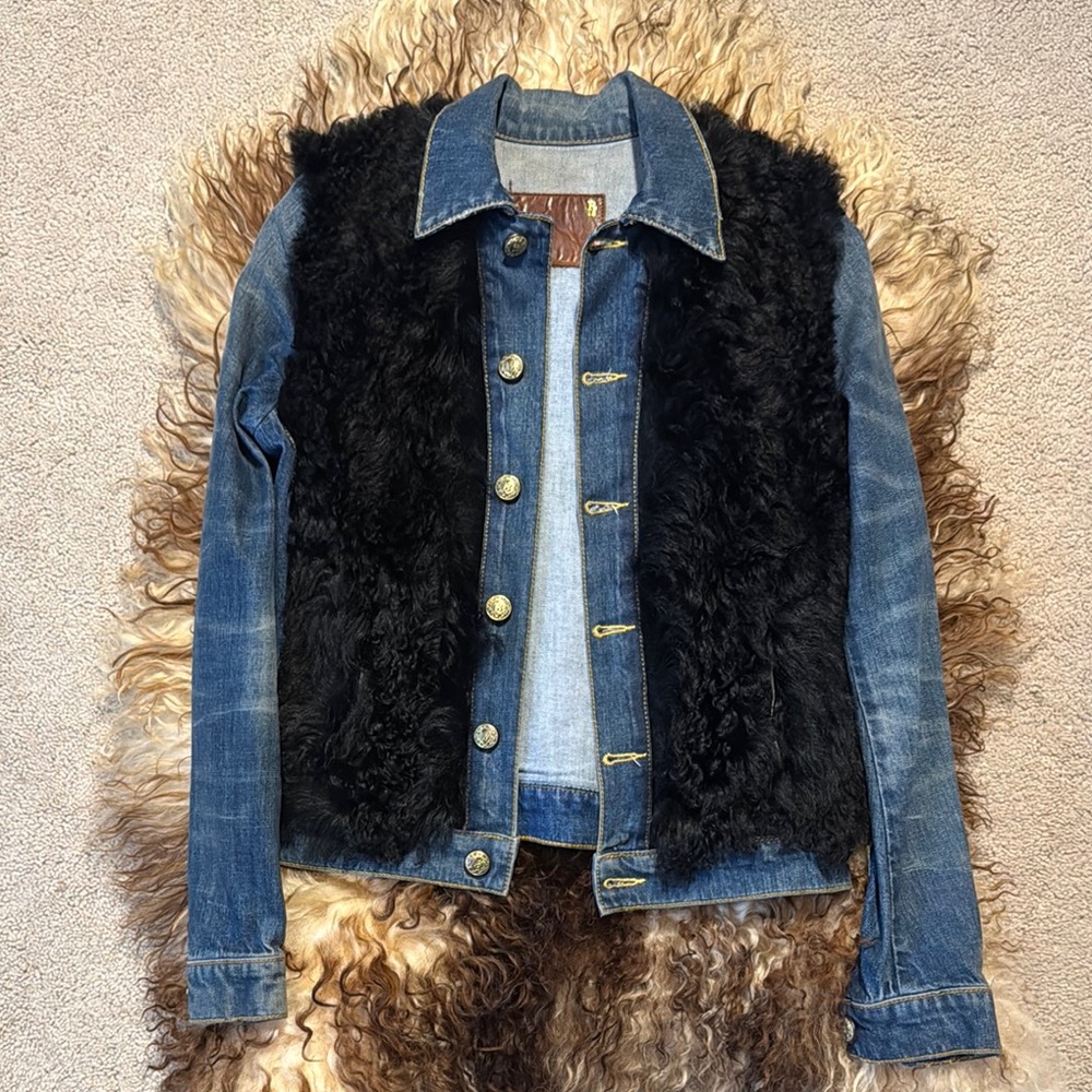 R13 Denim & Shearing Jacket XS